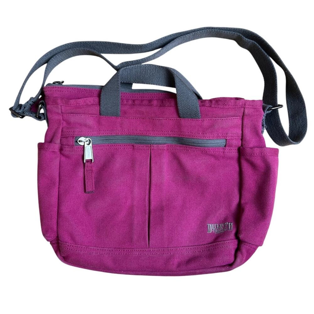 Duluth Trading Co. Women's Pink Canvas Travel Activewear Sling Bag